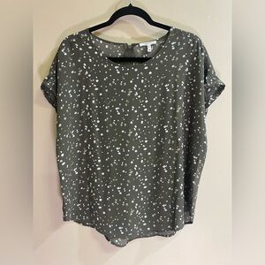 Maurice’s Olive Polka Dot Top Women’s Size M